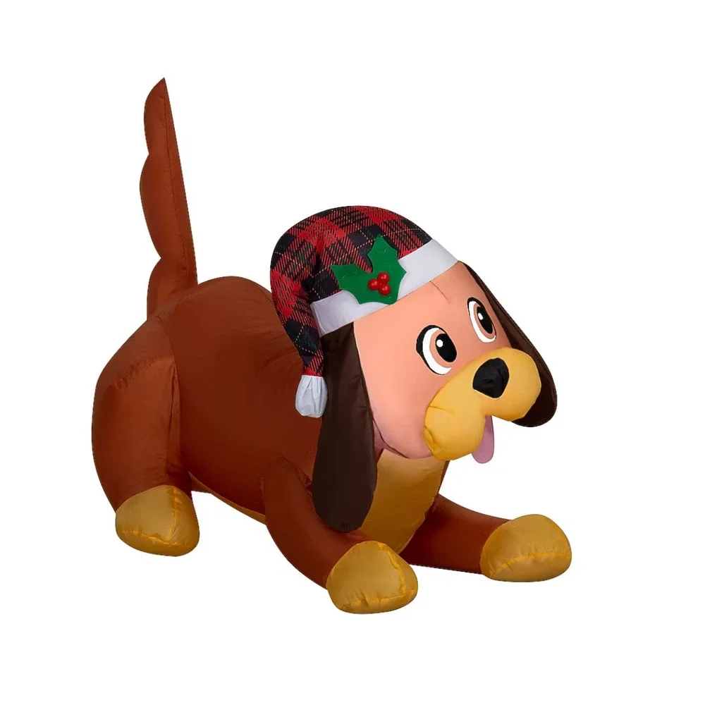 Holiday Living 3.5' Puppy Dog‎ Airblown Inflatable Lighted LED Christmas Decor
